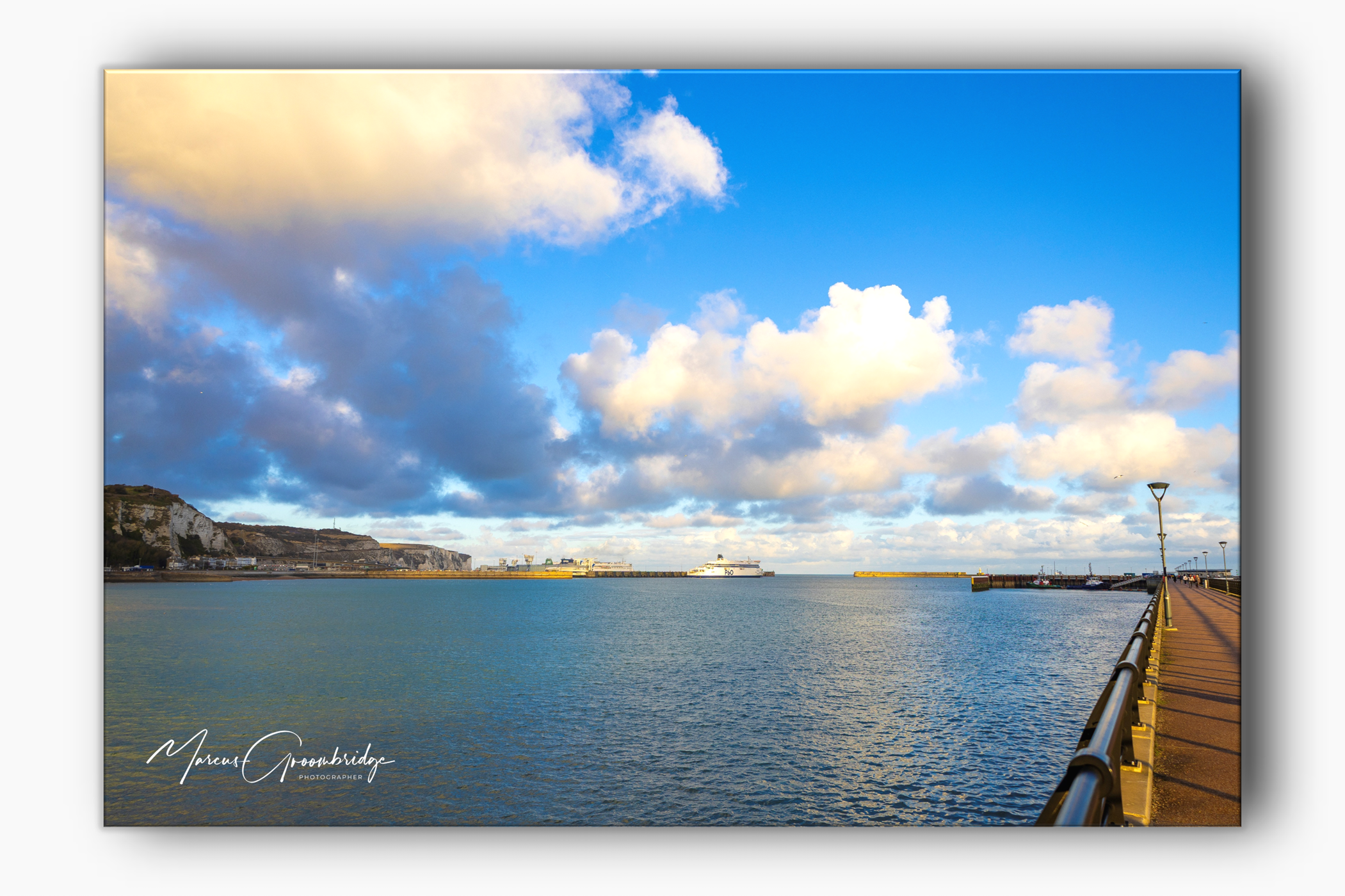 Stormy clouds about the Port of Dover