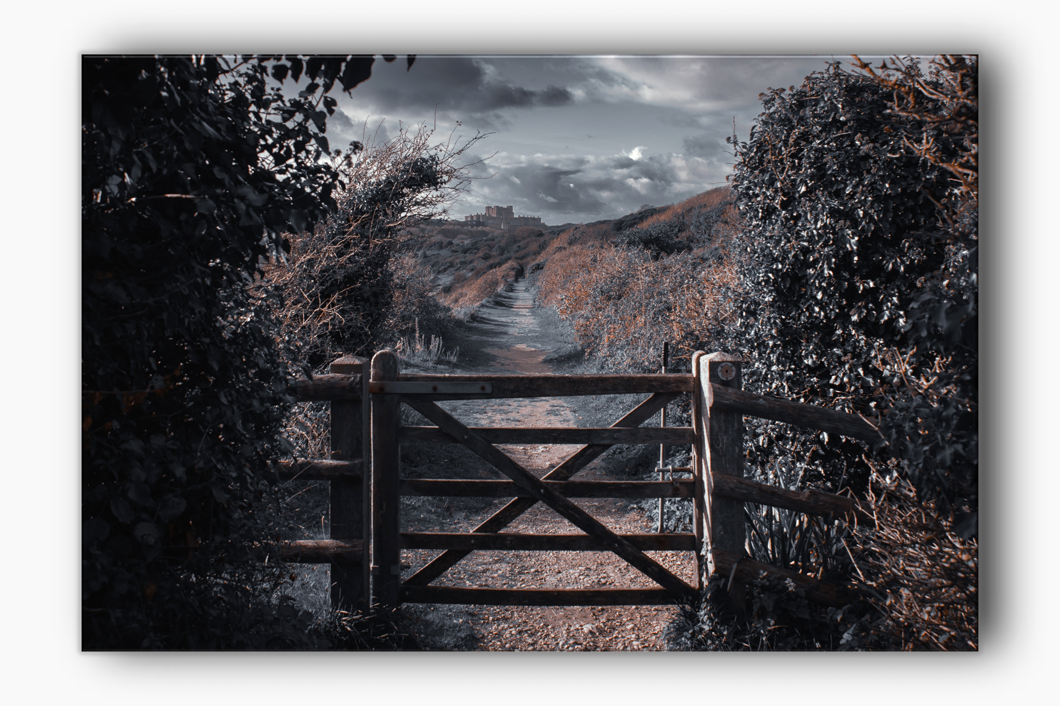 A winter setting of Dover Castle