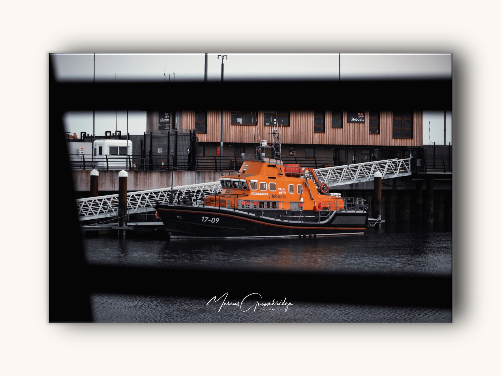 The port of dover with the lifeboat