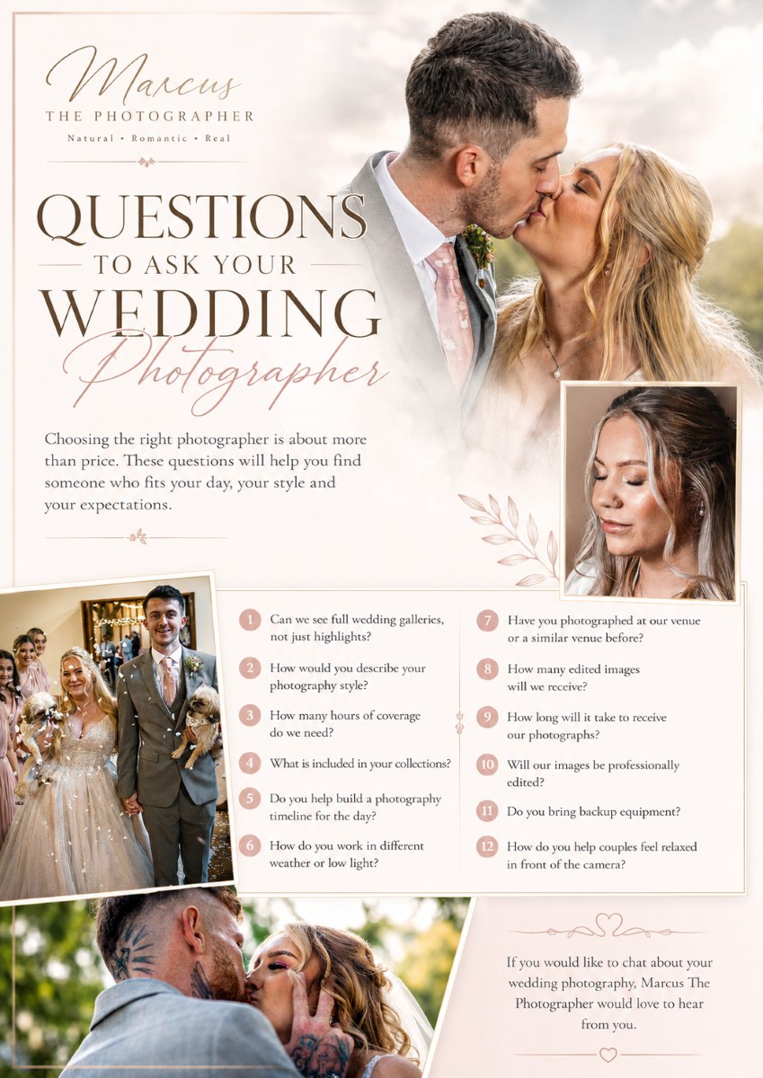 Choosing the right wedding photographer in Kent