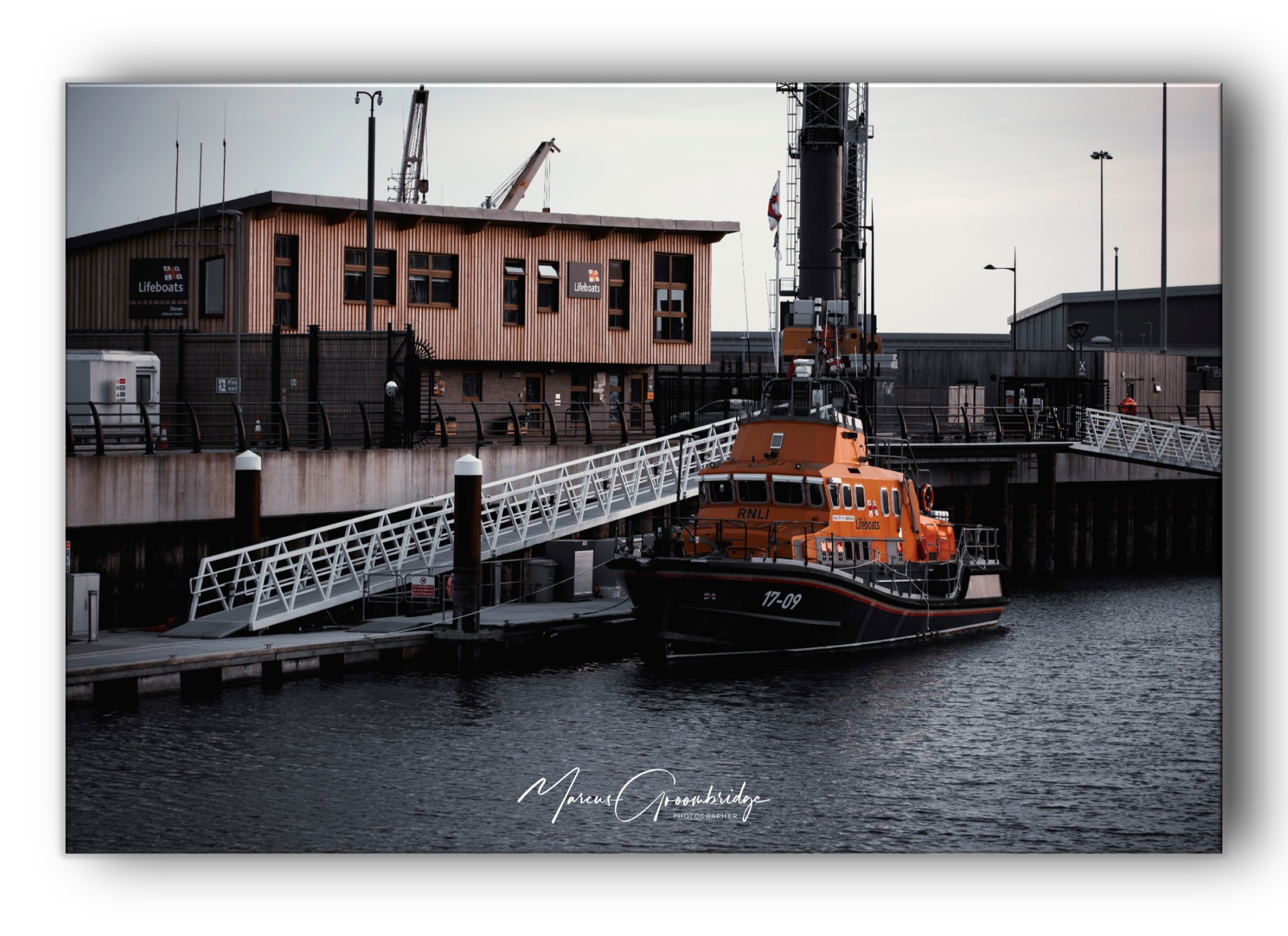A moody photograph of Dover Lifeboat