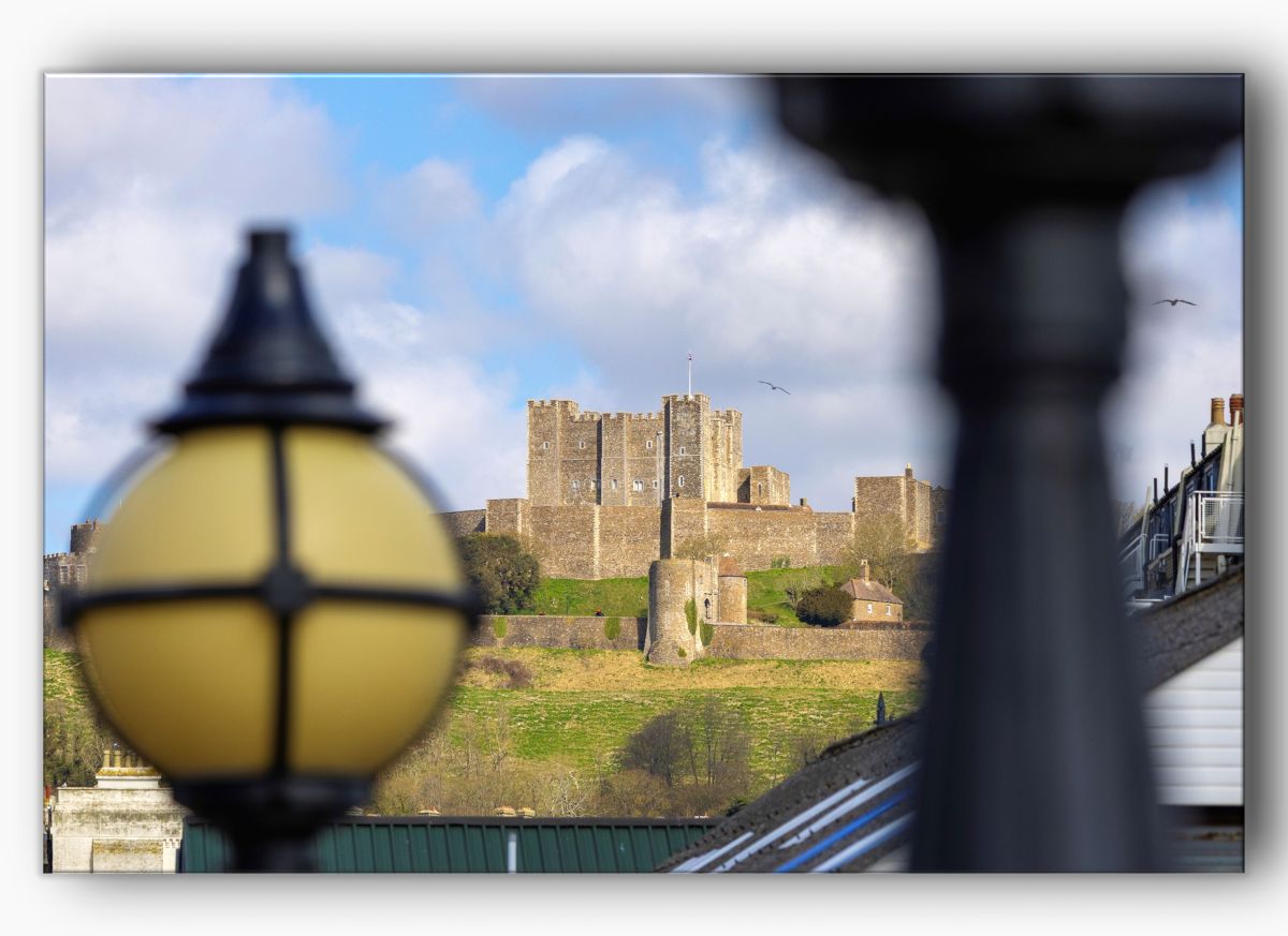 Dover Castle taken from the seafront