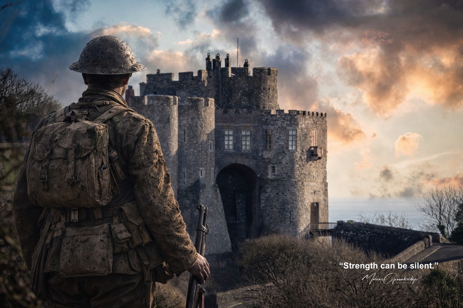 WW1 soldier at Dover Castle