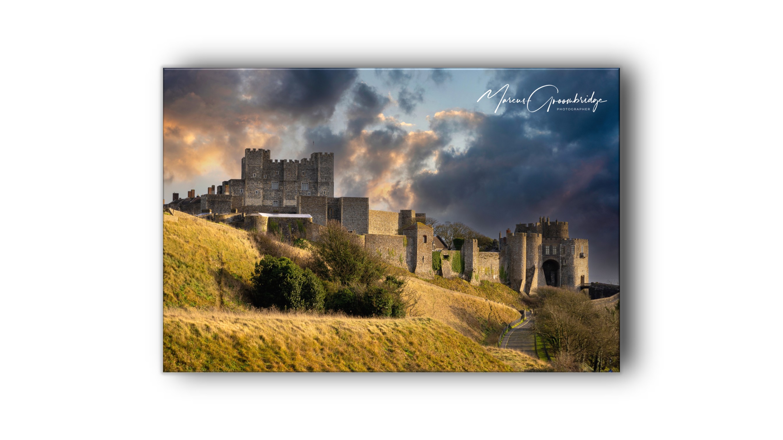 Moody skies at Dover Castle.