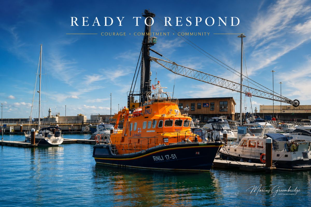 The new Dover Lifeboat and Lifeboat Station in the Port of Dover.
