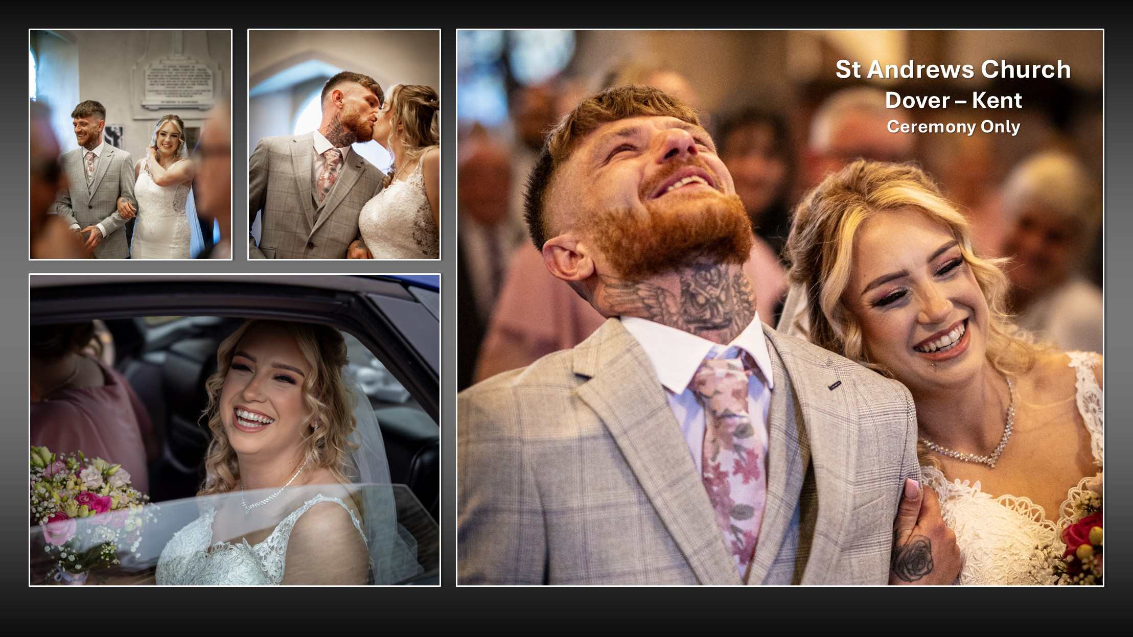 Bride and groom in St Andrews Church