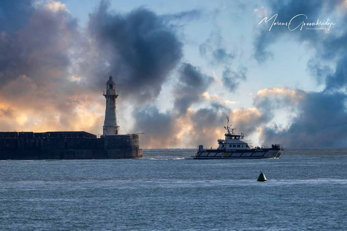 Marcus The Photographer in the Port of Dover in Kent