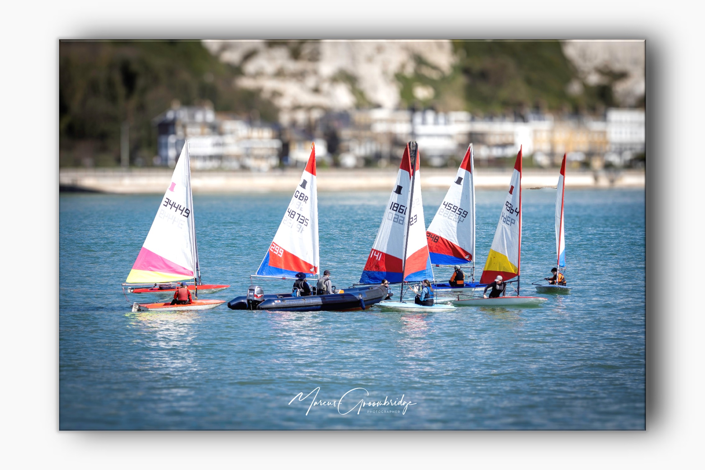 Sailing boats on the sea in the Port of Dover